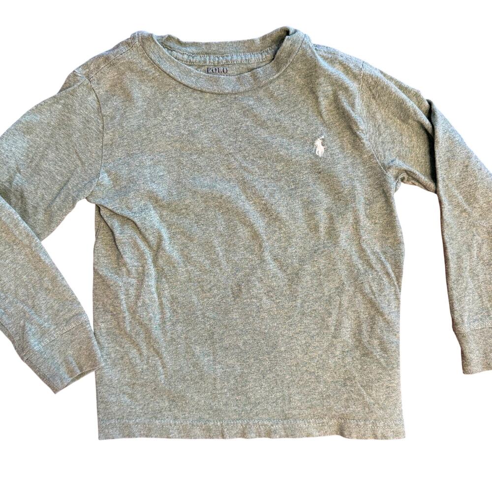 Polo Ralph Lauren Long Sleeve Top Bundle Boys 4T Green Gray - Picture 3 of 6